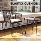 UPTIOT 3 Piece Wicker/rattan Seating Group With Cushions