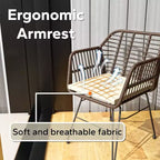 UPTIOT 3 Piece Wicker/rattan Seating Group With Cushions