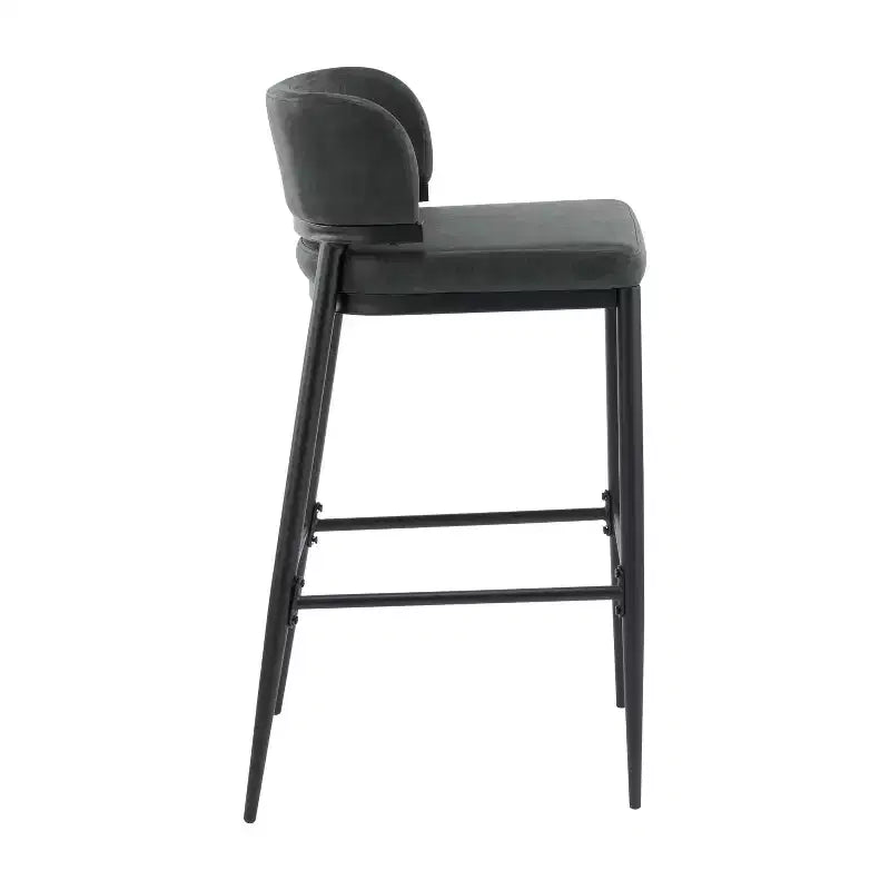 Christopher Knight Home Carolyn Industrial Metal and Leathaire Barstool (Set of 2)