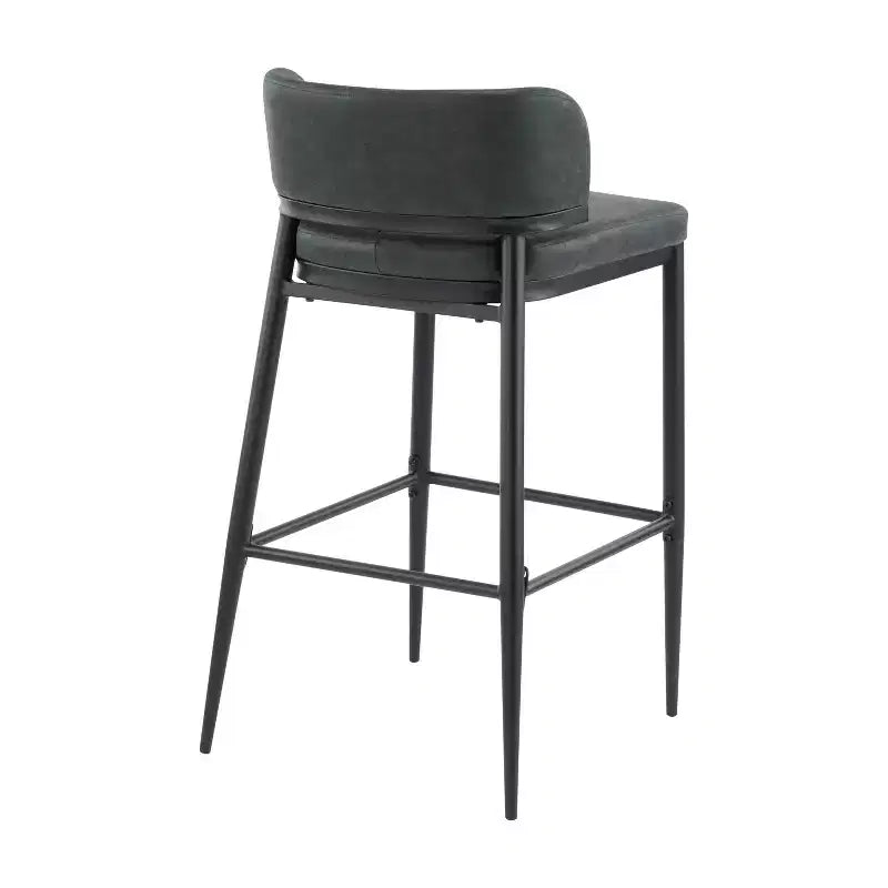 Christopher Knight Home Carolyn Industrial Metal and Leathaire Barstool (Set of 2)