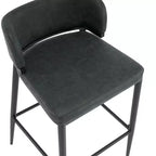 Christopher Knight Home Carolyn Industrial Metal and Leathaire Barstool (Set of 2)
