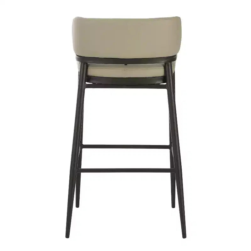 Christopher Knight Home Carolyn Industrial Metal and Leathaire Barstool (Set of 2)