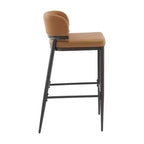 Christopher Knight Home Carolyn Industrial Metal and Leathaire Barstool (Set of 2)