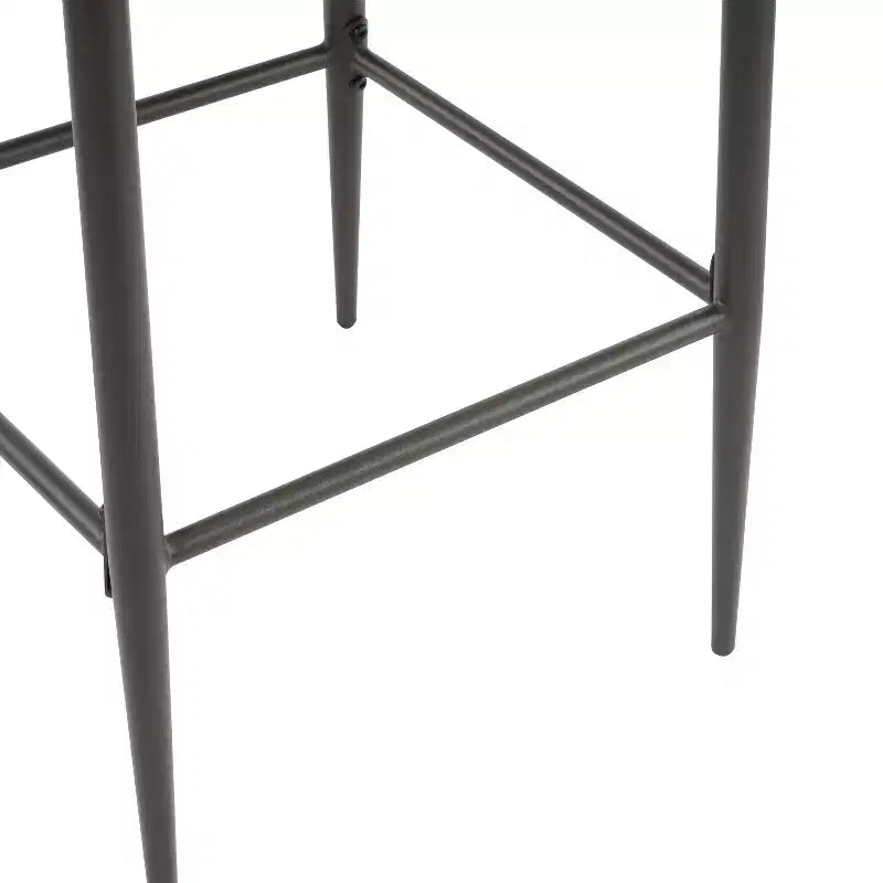 Christopher Knight Home Carolyn Industrial Metal and Leathaire Barstool (Set of 2)