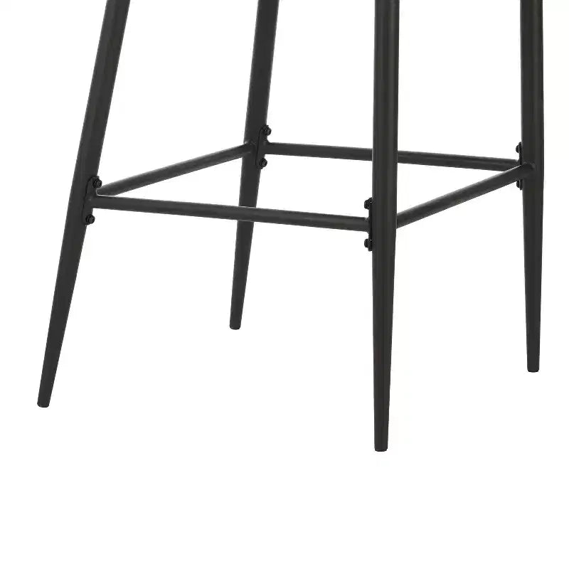 Christopher Knight Home Carolyn Industrial Metal and Leathaire Barstool (Set of 2)