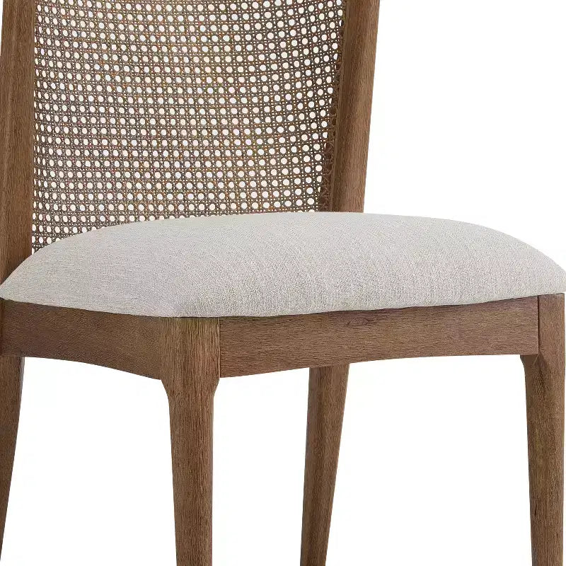 Christopher Knight Home Whim Rubber Wood Dining Chair with Rattan Back