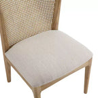 Christopher Knight Home Whim Rubber Wood Dining Chair with Rattan Back