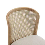 Christopher Knight Home Whim Rubber Wood Dining Chair with Rattan Back
