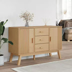 vidaXL Sideboard OLDEN Brown 44.9x16.9x28.9 Solid Wood Pine
