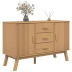 vidaXL Sideboard OLDEN Brown 44.9x16.9x28.9 Solid Wood Pine