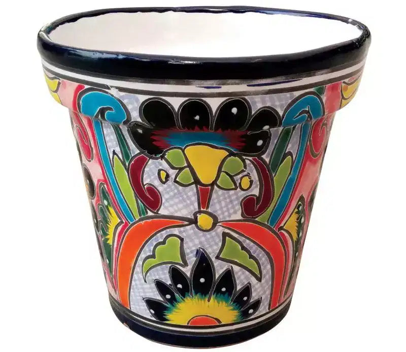 Avera Products Talavera - Ceramic Planter - 10 in. - Multicolored - Case of 4