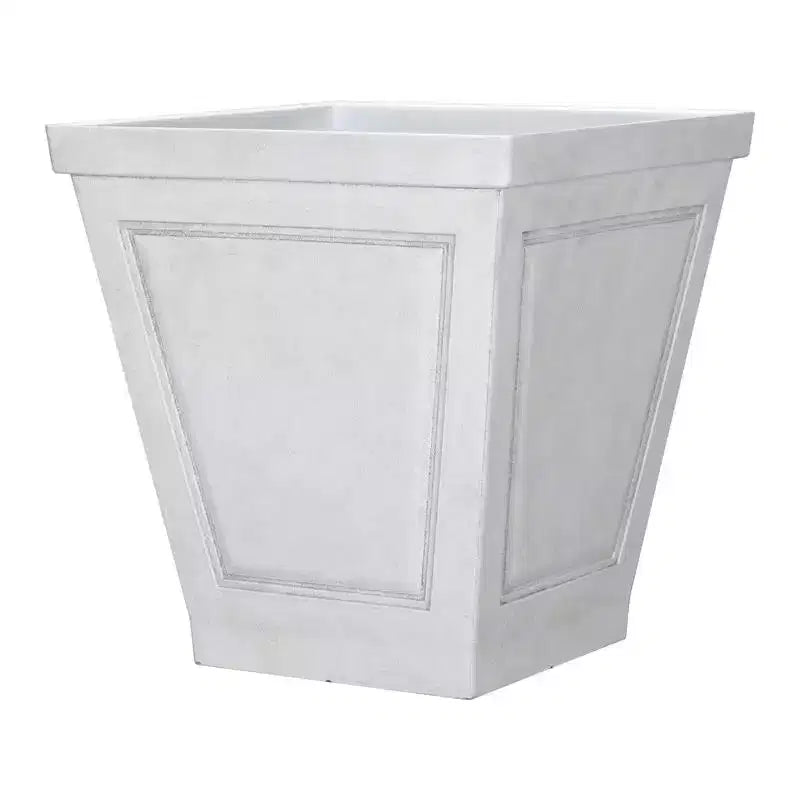L&G Solutions Polyresin New England Planter - 16.7 in. - White