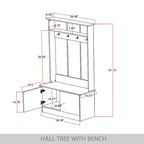 ChaletPosh Hall Tree with Bench