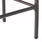 GDFStudio Conquista Outdoor Wicker 30 Inch Barstools (Set of 2)