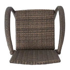GDFStudio Conquista Outdoor Wicker 30 Inch Barstools (Set of 2)