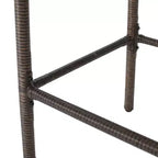GDFStudio Conquista Outdoor Wicker 30 Inch Barstools (Set of 2)