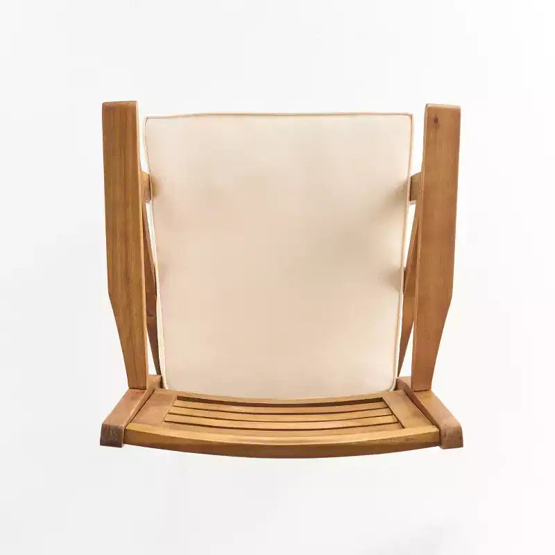 GDFStudio Baia Outdoor Acacia Wood 29 Inch Barstools with Cushion (Set of 2)