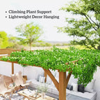 Outsunny Outdoor Pergola, Wood Gazebo Grape Trellis with Stable Structure, Dark Brown