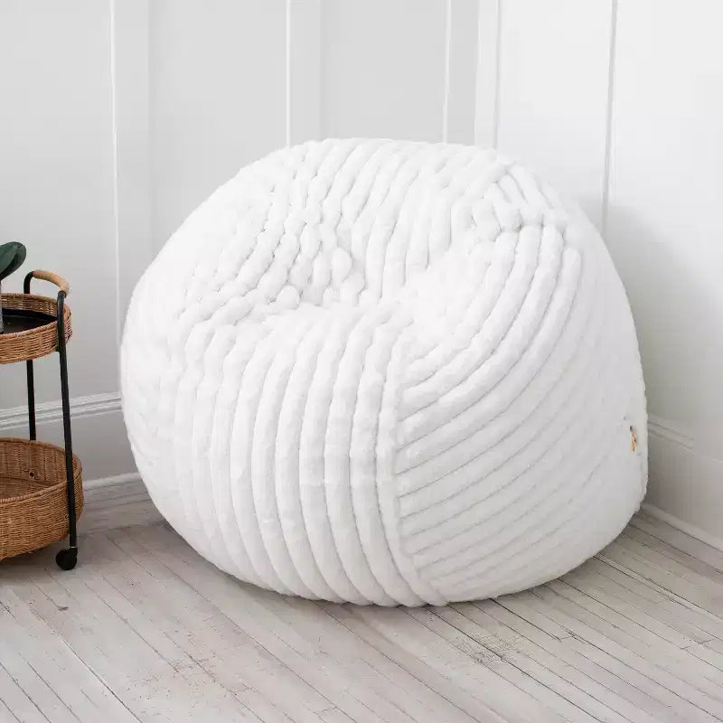 Jaxx 5 Foot Saxx Bean Bag Chair for Adults - Luxe Faux Fur