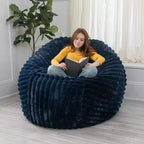 Jaxx 5 Foot Saxx Bean Bag Chair for Adults - Luxe Faux Fur