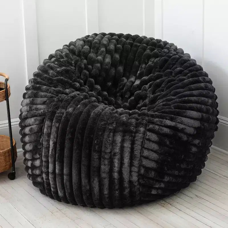 Jaxx 5 Foot Saxx Bean Bag Chair for Adults - Luxe Faux Fur