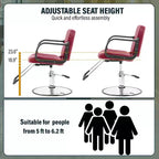 BestMassage Barber Chair Professional Salon Chair Heavy-Duty Hydraulic Pump with Swivel Base