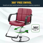 BestMassage Barber Chair Professional Salon Chair Heavy-Duty Hydraulic Pump with Swivel Base