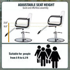 BestMassage Barber Chair Professional Salon Chair Heavy-Duty Hydraulic Pump with Swivel Base