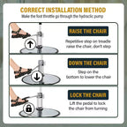 BestMassage Barber Chair Professional Salon Chair Heavy-Duty Hydraulic Pump with Swivel Base