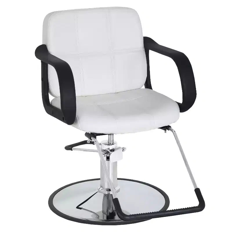 BestMassage Barber Chair Professional Salon Chair Heavy-Duty Hydraulic Pump with Swivel Base