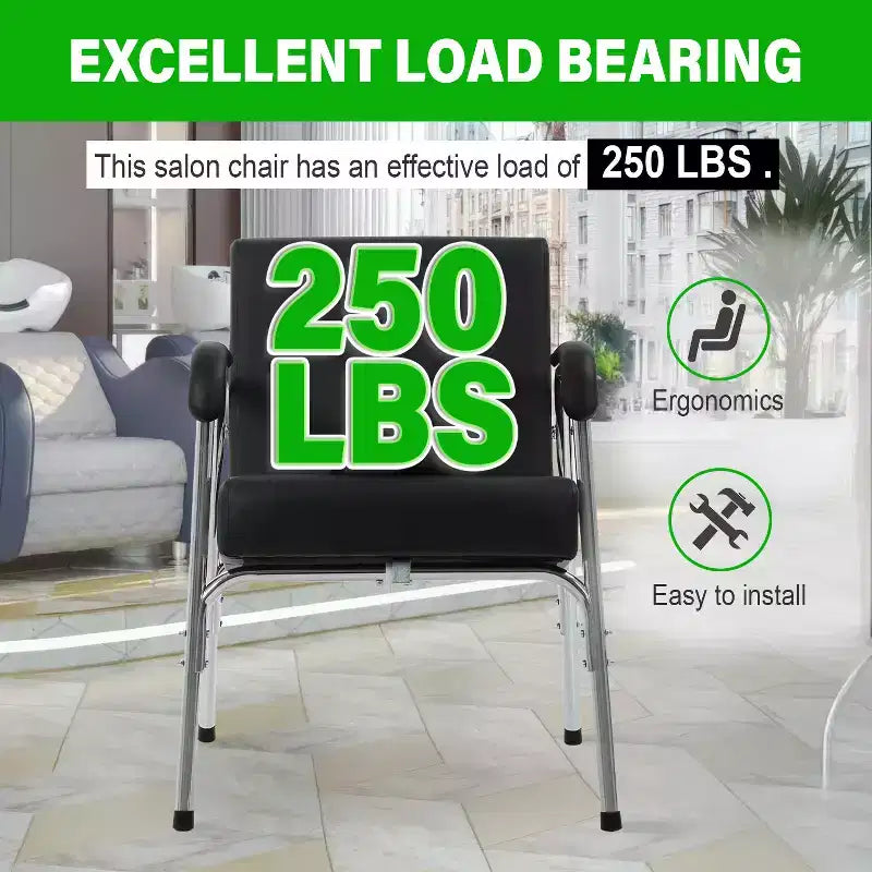 BestMassage Shampoo Chair Salon Chair Barber Chair with Faux Leather Armrest
