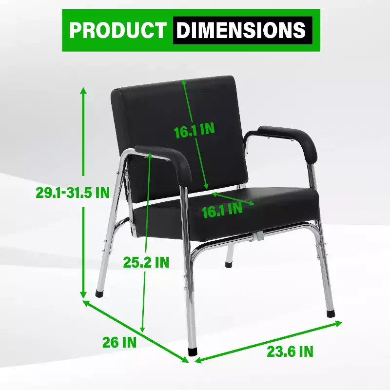 BestMassage Shampoo Chair Salon Chair Barber Chair with Faux Leather Armrest