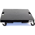 Devault 5-Wheeled Square Plant Caddy with Handles, Black, 16in