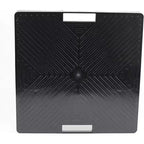 Devault 5-Wheeled Square Plant Caddy with Handles, Black, 16in