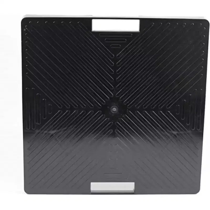 Devault 5-Wheeled Square Plant Caddy with Handles, Black, 16in