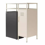 Novogratz Cache Metal Locker-Style Mini Refrigerator Organizer