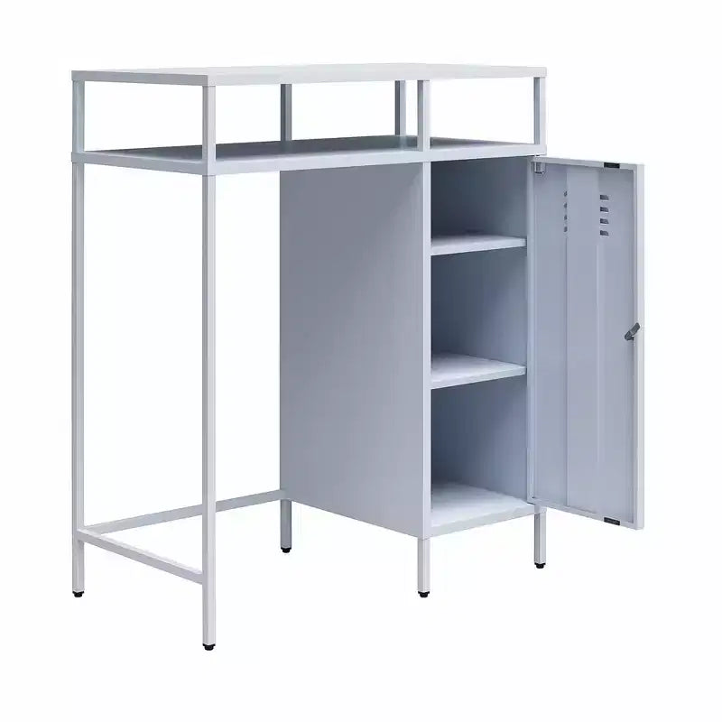 Novogratz Cache Metal Locker-Style Mini Refrigerator Organizer