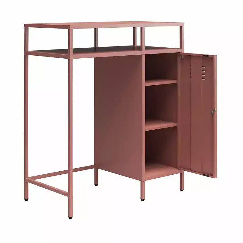 Novogratz Cache Metal Locker-Style Mini Refrigerator Organizer