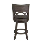 New Classic Furniture, Manchester Gray Wood Swivel Counter Stool With Pu Seat