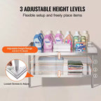 VEVOR Stainless Steel Work Table, 30 x 48 x 26 Inch Commercial Food Prep Worktable, 3-Sided Backsplash Heavy Duty Prep Worktable, Metal Work Table