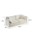 Contemporary 3-Piece Sectional - Oversized, Deep Seats, Modern Style
