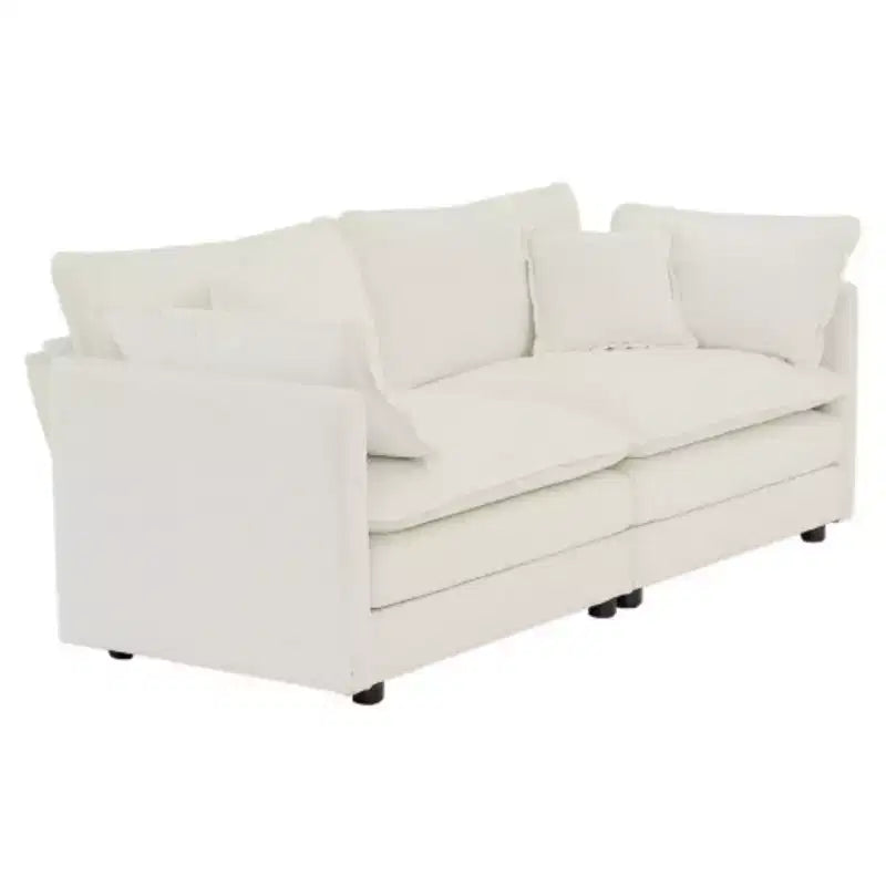 Modern Sofa Set for Living Room, Sofa Set of 2 Chenille Couch, 2+3 Seater Sofa Set Deep Seat Sofa