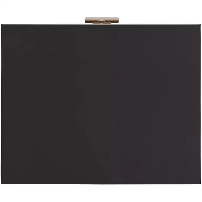 Coast to Coast Roma 20 Wide Black and Metallic 2-Drawer End Table