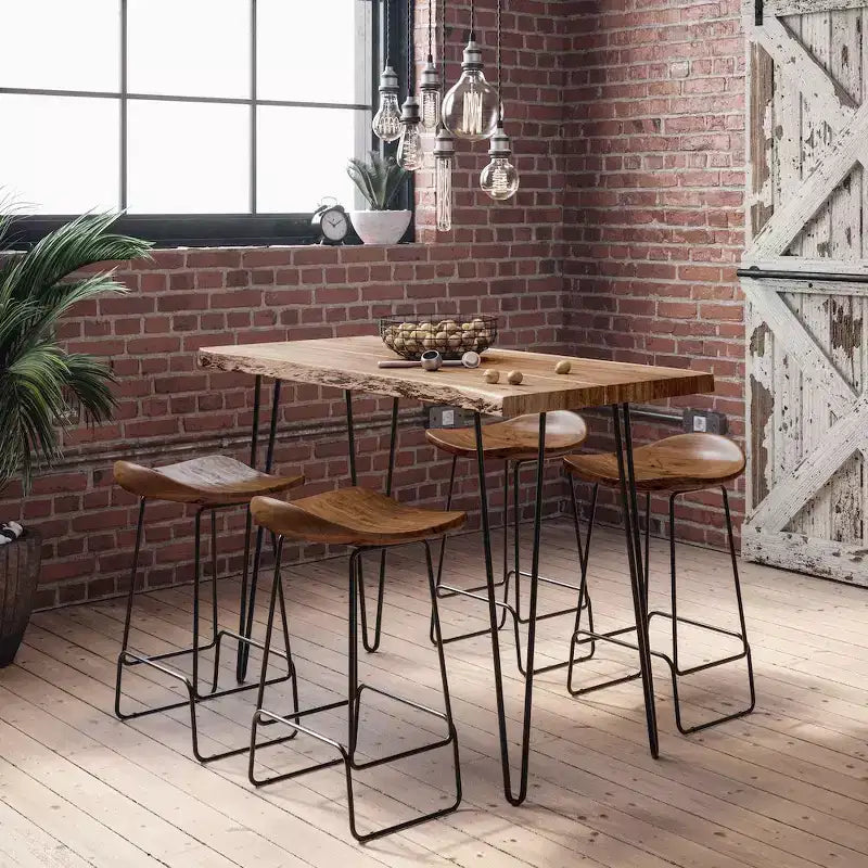 Jofran,Nature'S Edge 52 Solid Acacia Counter Height Dining Table