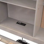 Whisen Twin Size Lounge Daybed with Storage Shelves, Cork Board, USB Ports and 3 Drawers