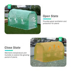 Aoodor Greenhouse Replacement Cover, Large Walk in Tunnel Outdoor Plant Gardening Greenhouse Spare Parts Cover (Frame NOT Included)