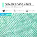 Aoodor Greenhouse Replacement Cover, Large Walk in Tunnel Outdoor Plant Gardening Greenhouse Spare Parts Cover (Frame NOT Included)