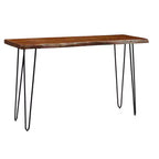 Jofran,Nature's Edge 50'' Solid Acacia Sofa Table- Gray Color
