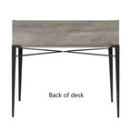 Walker Edison Furniture Company Industrial Secretary Desk with Hutch, Grey Wash, 42in