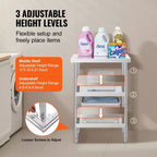 VEVOR Stainless Steel Food Prep Table, 14 x 24 x 34 Inch Commercial Kitchen Worktable, with 2 Adjustable Undershelf, Heavy Duty Prep Table